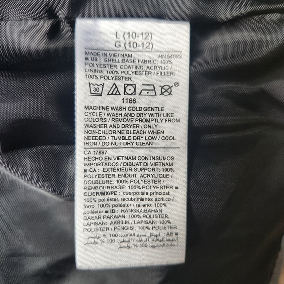 Old Navy Charcoal Grey Outerwear Vest Youth Size Large (10-12) - Picture 5 of 7